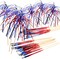 100pcs 4th of July Cocktail Picks,Patriotic Firework Bamboo Toothpicks Sticks for Appetizers Fruit Food Cake Independence Day Party Decoration Supply,Red White and Blue